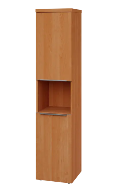 SIN 5 - 42DN kancelářská skříň, 2-dveřová/nika, levá, 1820x400x400, olše jantar